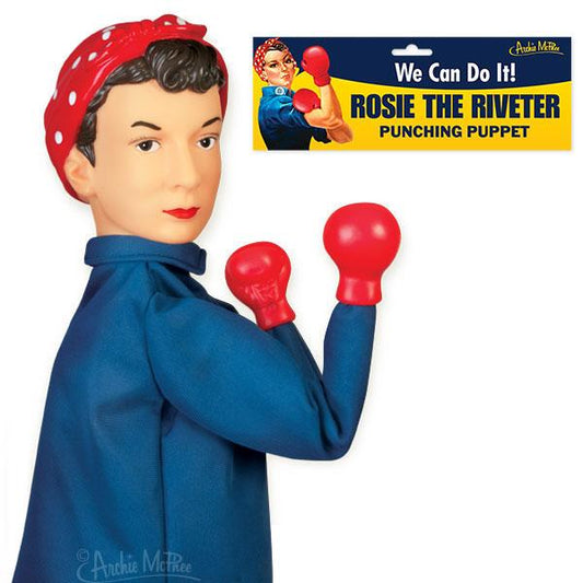 Rosie The Riveter Punching Puppet