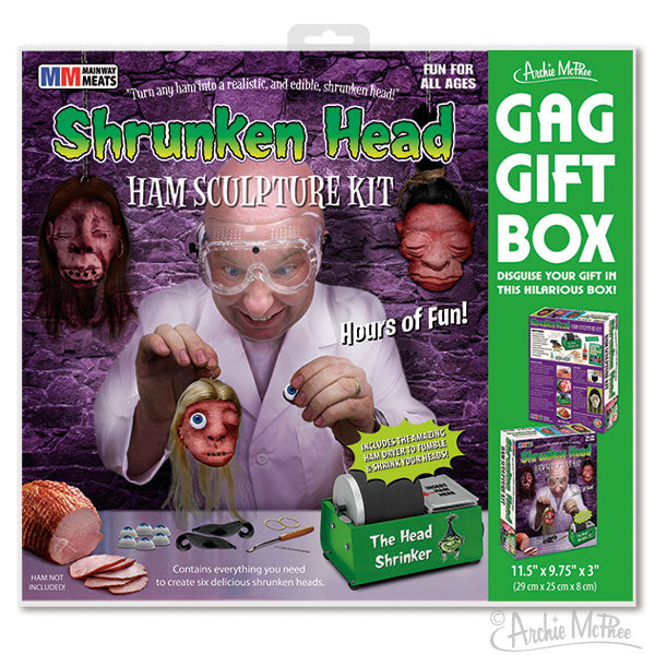 Prank Gift Box - Shrunken Head Ham Sculpture Kit